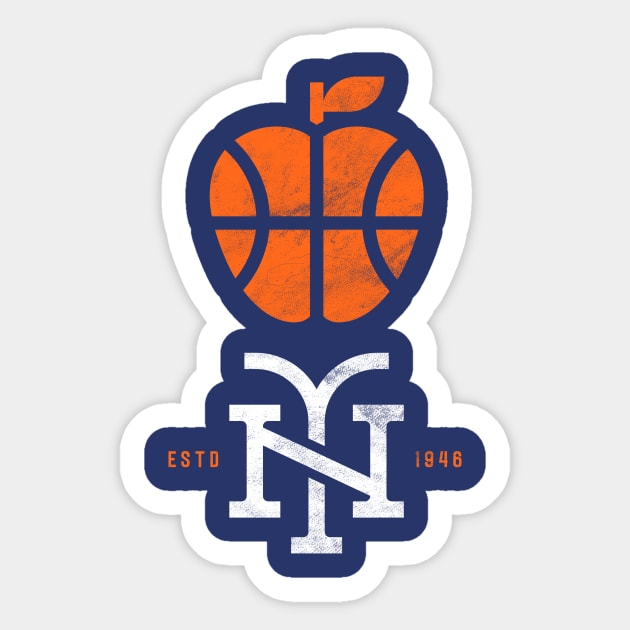 Cool Big Apple New York Knicks Basketball Fan Sticker by BooTeeQue